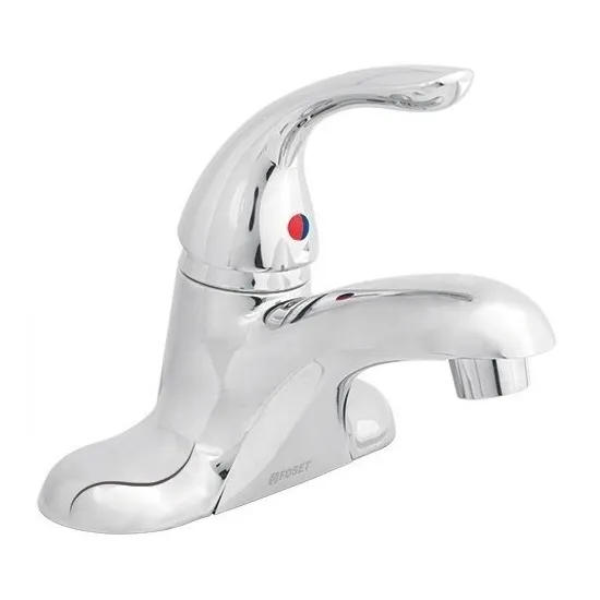 Monomando 4 Para Lavabo, Foset Aero Aem-44 Acabado Cromado Color Plateado