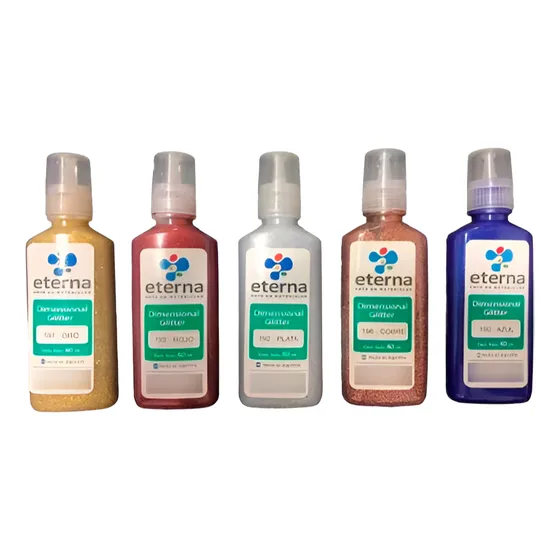 Pintura Relieve Dimensional Glitter 40ml  A Eleccion.eterna