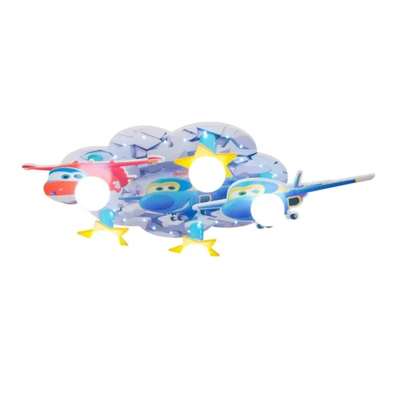 Lámpara Luminaria Infantil De Techo Aviones E27 100w 240v
