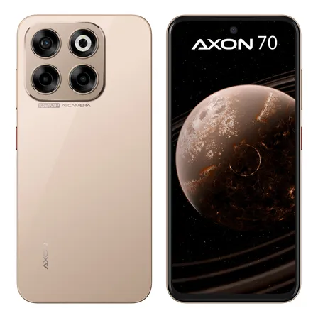 Celular Zte Axon 70 Camara Principal 108 Mpx Ram 6 Gb Memoria Interna 256 Gb Pantalla 6,7  Dorado