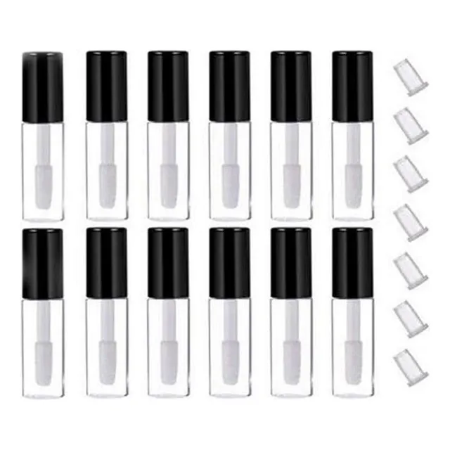 12 Uds. Mini Tubo De Brillo Labial De 3ml, Bálsamo Labial, C
