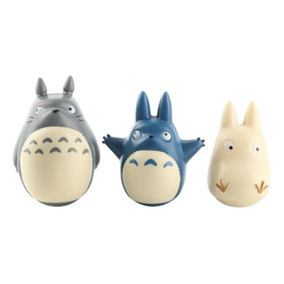 Hayao Miyazaki Totoro Figurita Sobremesa Trompo Vaso 3pcs Hayao Miyazaki Totoro Figurita Sobremesa Trompo Vaso 3pcs