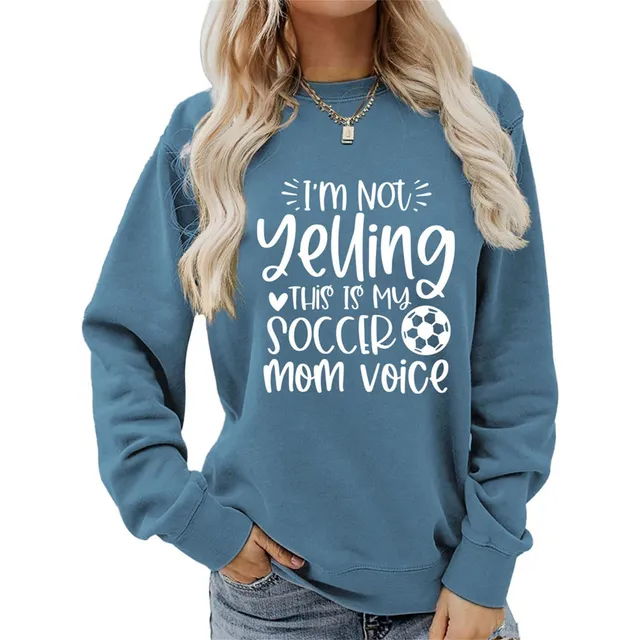 Sudadera Divertida Texto Ingl  I Not Yelling This My Soccer