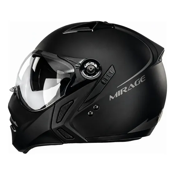 Capacete Mirage Peels Óculos Interno Preto Fosco F21