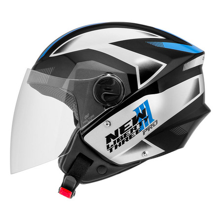 Capacete Protork New Liberty Pro Preto/vermelho Brilhante Capacete Protork New Liberty Pro Preto/vermelho Brilhante