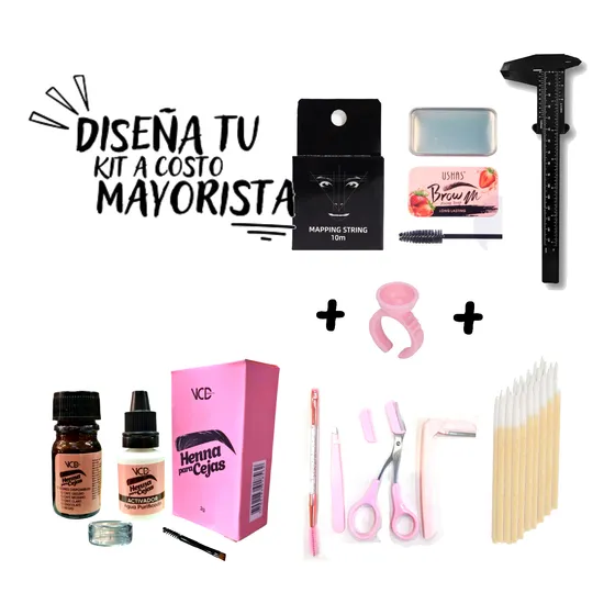 Kit Para Realizar Cejas Henna Vcd Vanity