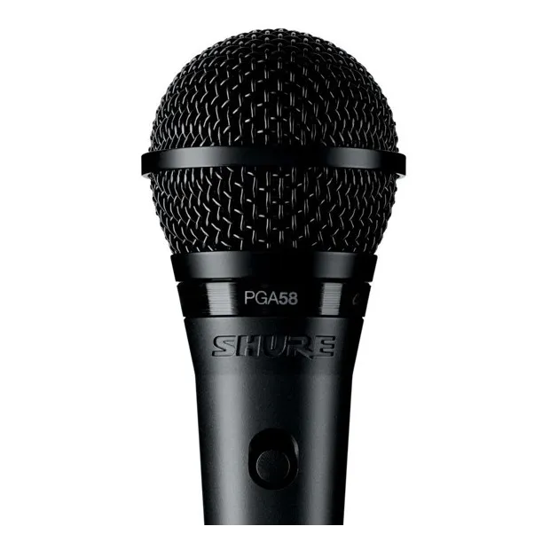 Micrófono Vocal Shure Pga58-xlr Dinámico Cardioide Color Negro