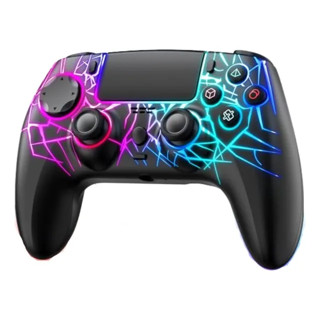 Joystick Seisa Inalámbrico Bluetooth Para Ps4 Pc Negro