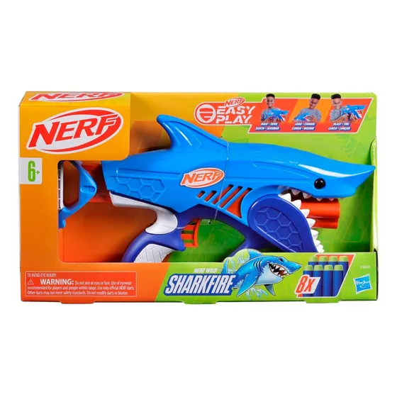 Lanzador De Dardos Wild Sharkfire Nerf - Vamos A Jugar