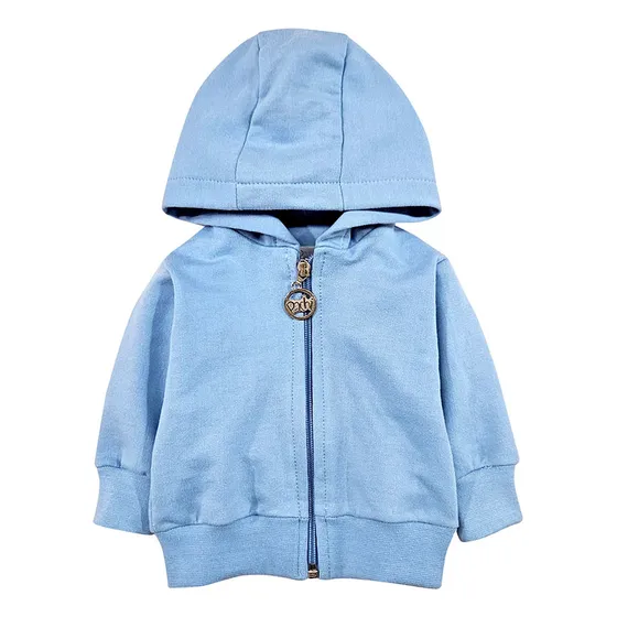 Campera De Rustico Con Cierre Y Capucha