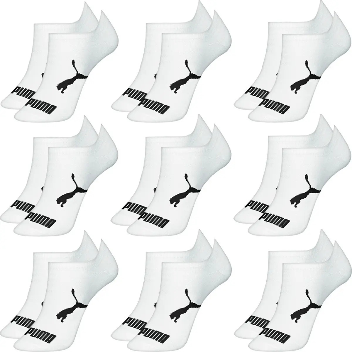 Kit 9 Pares Meias Puma Sapatilha Cano Curto Baixo Original