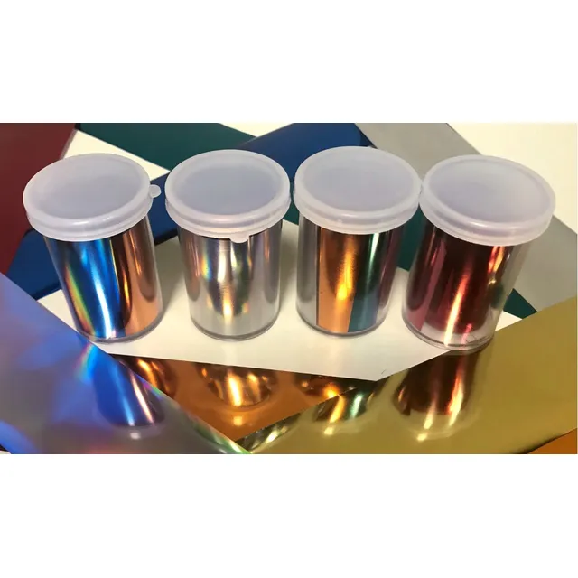 Nail Foil Art Para Decorar Uñas - Colores Metalizados