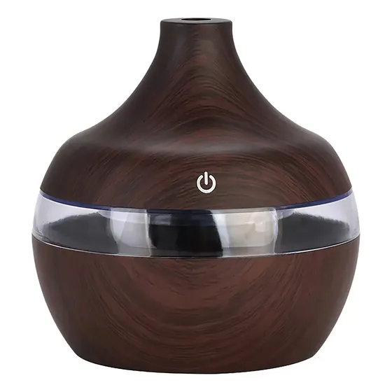 Humidificador De Aire Aroma Difusor Usb De 300ml Rgb Led Color Marron Oscuro - 240182 | Cuotas sin interés