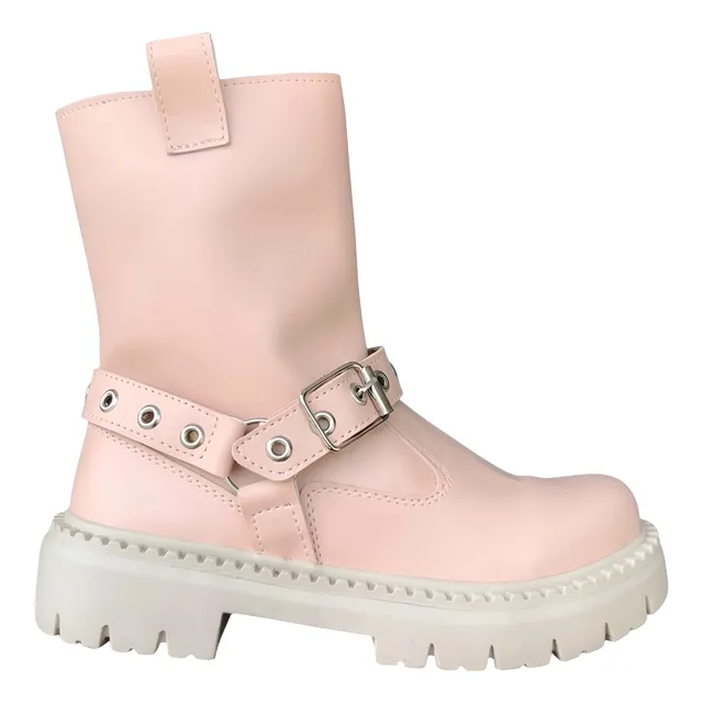 Botita Borcego Bota Nenas Niñas Caña Media Alta Liviana Moda