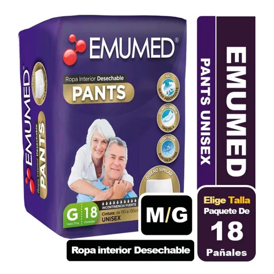 Emumed Pants Pañal Adulto Ropa Interior Elige Talla