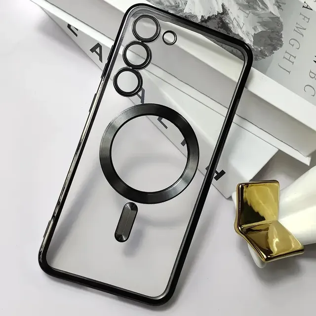 Carcasa Case Estuche Funda Forro Para Samsung Magnético | S25 | S24 | S23 | S22 | S21 | Plus | Ultra | Fe | Magsafe + Protector Cámaras Incluido