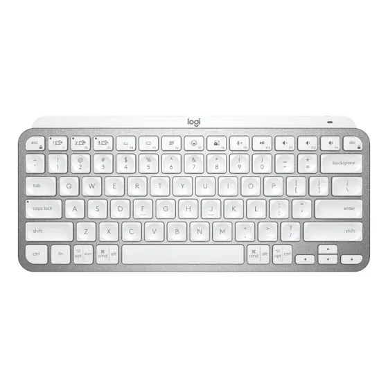 Teclado sem fio Logitech MX Keys Mini Cinza Claro