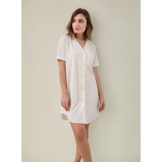 Camison Camisa Manga Corta Algodón Lumiere