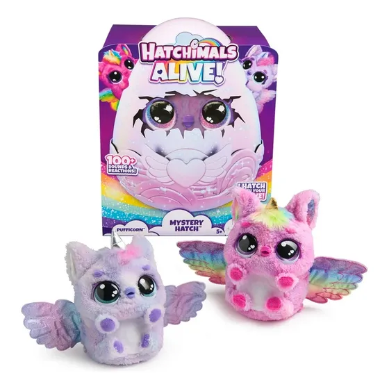 Hatchimals Alive Mystery Pufficorn Interactivo