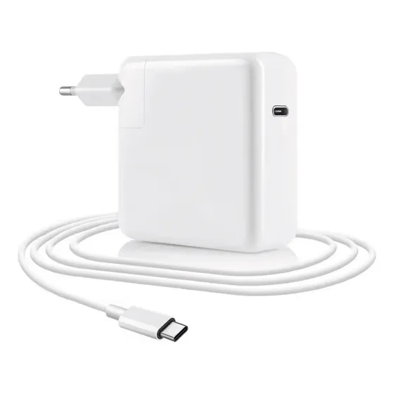 Fonte Grasep carregador macbook 87w Usb C cor Branco