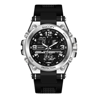 Reloj Snoopy Para Hombre, Luminoso, Con Doble Pantalla, Resi Reloj Snoopy Para Hombre, Luminoso, Con Doble Pantalla, Resi