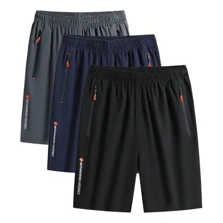 Kit  3 Bermudas Dry Fit De Seda Gelada | Esportivas Premium