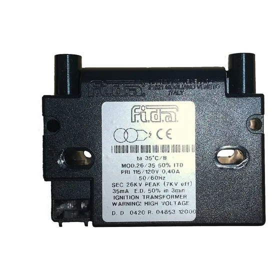 Transformador Ignicion Fida 120 V.c.a. 2 Bornes, Quemadores 