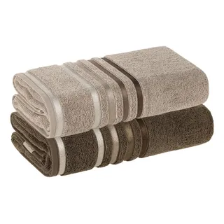 Kit 2 Toalhas Bannho Banhão Karsten Gigante Fio Penteado A