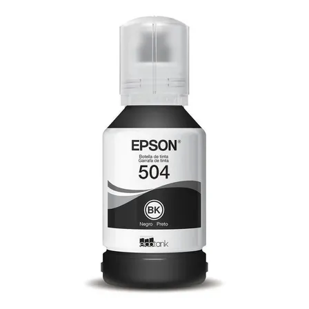 Garrafas de Tinta T504122-BR 127ml cor Preta Epson