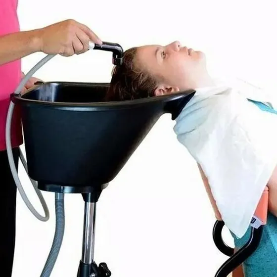 Lavatório de Cabelo Portátil Desmontável Dompel Cuba Ducha Lavar Cabelo em Casa