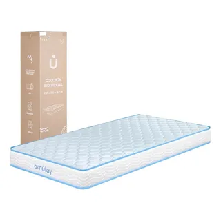 Colchón Individual Ergonómico 1 Plaza 100 X 190 X 18cm Memory Foam Espuma De Alta Densidad Firme