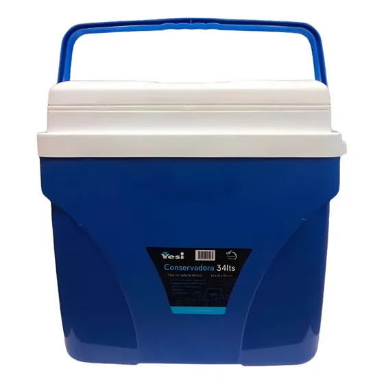 Conservadora 34 Litros Con Posavasos Heladera Camping Playa