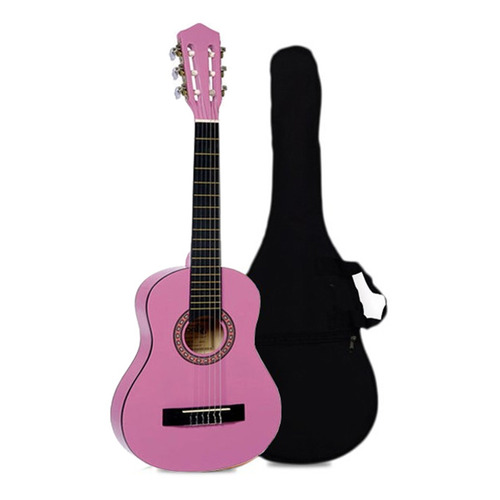 Guitarra Clasica Nino Pink + Bolso