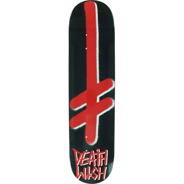 Deathwish Skateboards Tabla Monopatin Negra Roja Logotipo 8