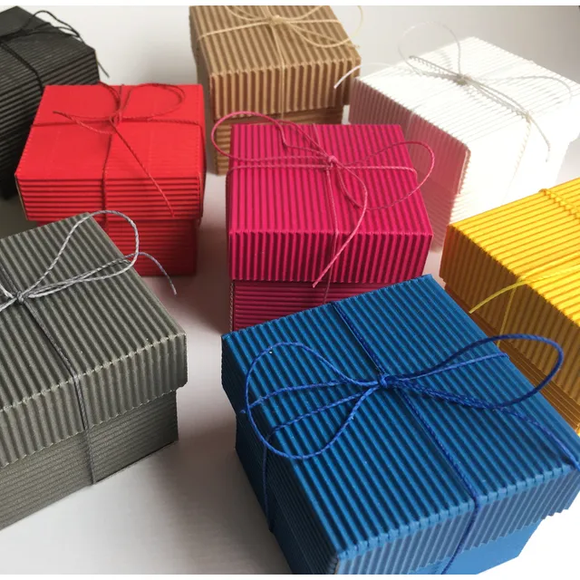 Cajas De Cartón Chicas Souvenir Bb Boda Cumpleaños Regalo X6