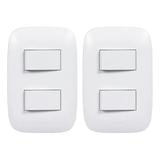 Interruptor Conmutador Doble ( 2 Uds.) Domino Sencia Ap1201