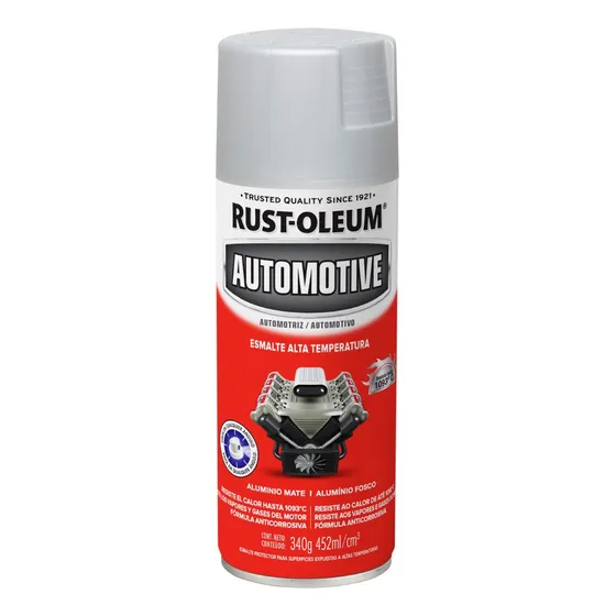 Pintura Alta Temperatura Aerosol Mate Automotive Color Aluminio Mate