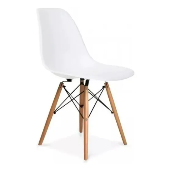 Silla Eames Moderna Para Comedor Sala Cocina Plastico Moda