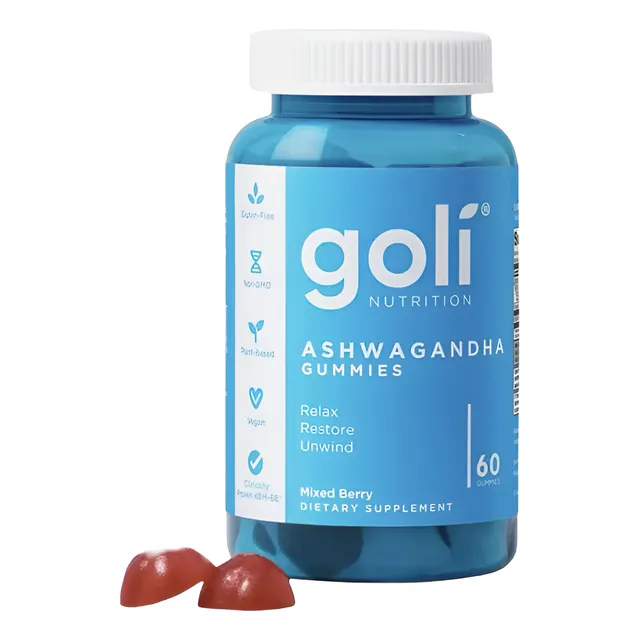 Goli Ashwagandha Gummies  60 Gomitas Sin Sabor