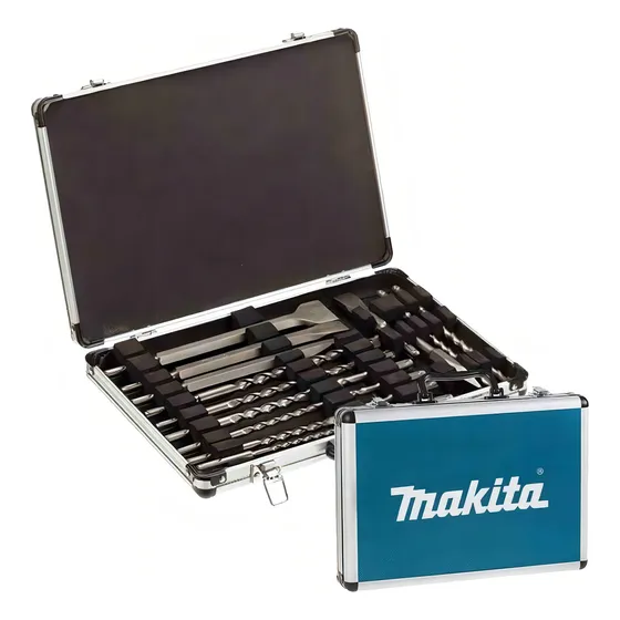 17 unidades Brocas Sds Plus + Talhadeira E Ponteiro D-42444 Makita
