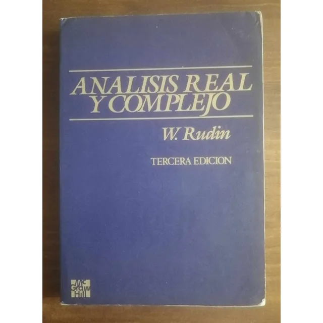 Análisis Real Y Complejo W. Rudin