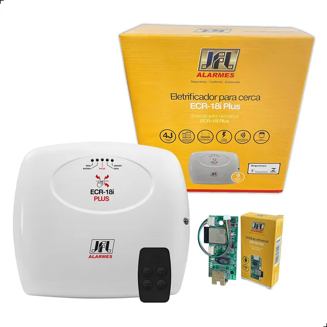 Central Cerca Elétrica Ecr-18i Plus + Me-05wb Ethernet App