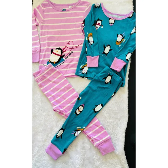 Carters Y Old Navy Pijama Conjunto De 4 Piezas Para Niñas
