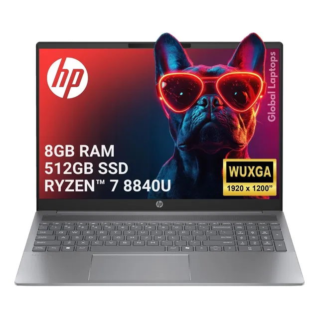 HP Pavilion AMD Ryzen 7 8840U 8Gb 512Gb SSD Pantalla 16 WUXGA 1920 x 1200 Windows Instalado Laptop 16-AG0070WM