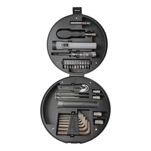 Set Herramienta Estuche Forma De Neumático 29 Pcs