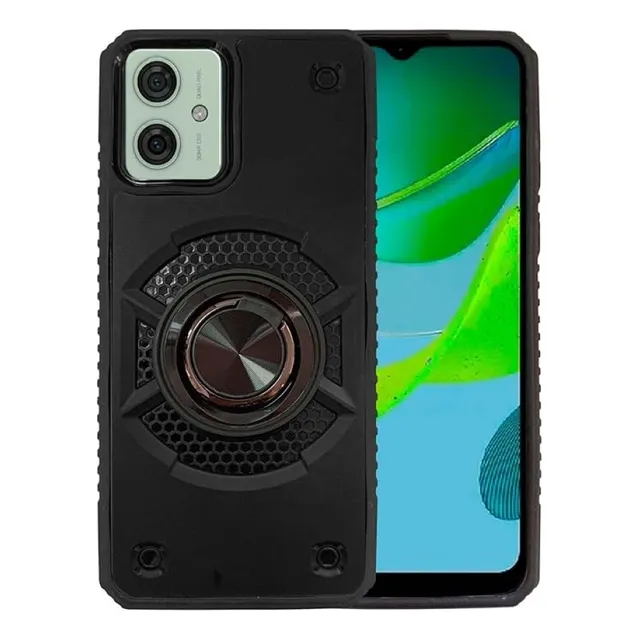 Funda Uso Rudo Anillo Magnetico Para Motorola
