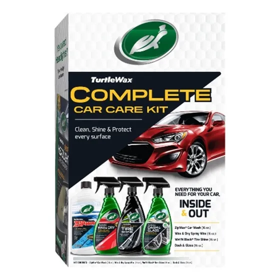 Turtle Wax Complete Car Care 4pz Kit Mas Reciente Americano