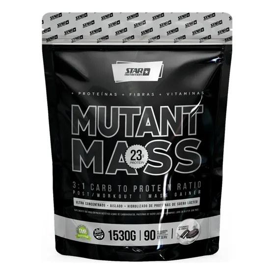 Mutant Mass Suplemento en polvo Star Nutrition Proteínas sabor cookies & cream x 1.53kg