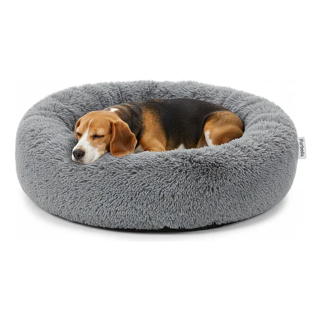 Cama Para Perro Mediano Furbedz Antiestrés Gris
