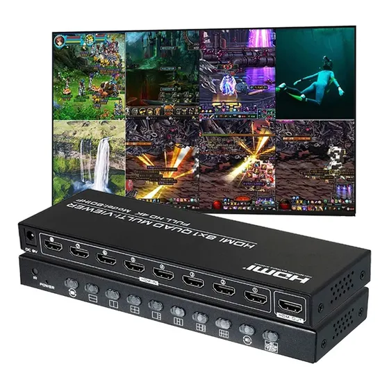 Multi Viewer Switch Hdmi 8x1 4k - 1080p High Multiviewer